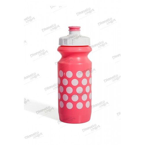 Фляга 0,6 Green Cycle GBT-512M Polka Dot с Big Flow valve, LDPE light pink nipple/ white matt cap/light pink matt bottle