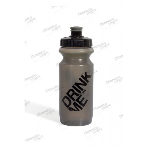 Фляга 0,6 Green Cycle GBT-512M Drink Me с Big Flow valve, LDPE gray nipple/black matt cap/gray matt bottle