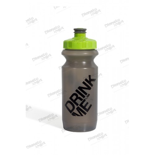 Фляга 0,6 Green Cycle GBT-512M Drink Me с Big Flow valve, LDPE gray nipple/ lime cap/ gray matt bottle