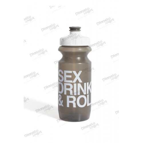 Фляга 0,6 Green Cycle GBT-512M Sex Drink & Roll с Big Flow valve, LDPE gray nipple/white matt cap/gray bottle