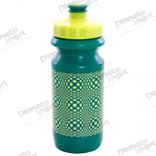 Фляга 0,6 Green Cycle DOT с большим соском, green nipple/ yellow cap/ green bottle