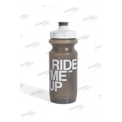 Фляга 0,6 Green Cycle GBT-512M Ride Me Up с Big Flow valve, LDPE gray nipple/white matt cap/gray bottle