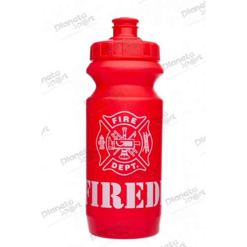 Фляга 0,6 Green Cycle Firedivision с большим соском, red nipple/ red cap/ red bottle