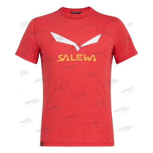 Футболка Salewa SOLIDLOGO DRI REL M S/S TEE 27018 1806 мужская, размер 48/M, красная