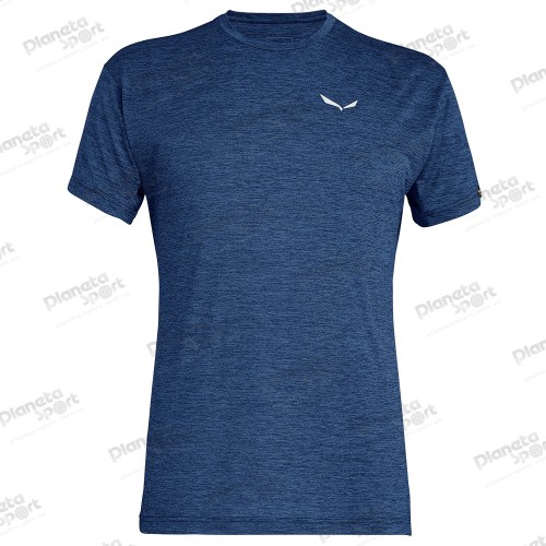 Футболка Salewa PUEZ MELANGE DRY M S/S TEE 26537 8675 мужская, размер 46/S, синяя