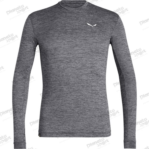 Футболка Salewa PUEZ MELANGE DRY M L/S TEE 27453 0538 мужская, размер 50/L, серая