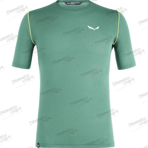 Футболка Salewa PEDROC HYBRID 3 DRY M S/S TEE. 27725 5949 мужская, размер 46/S, зеленая