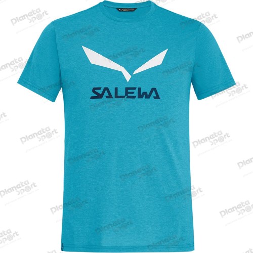 Футболка Salewa SOLIDLOGO DRI REL M S/S TEE 27018 3986 мужская, размер 48/M, синяя