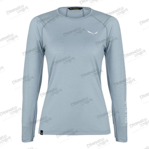 Футболка Salewa PEDROC WO W L/S TEE 27755 0340 женская, размер 44/38, серая