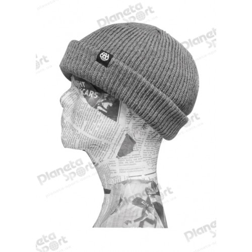 Шапка 686 Roll-Up Beanie Heather Charcoal