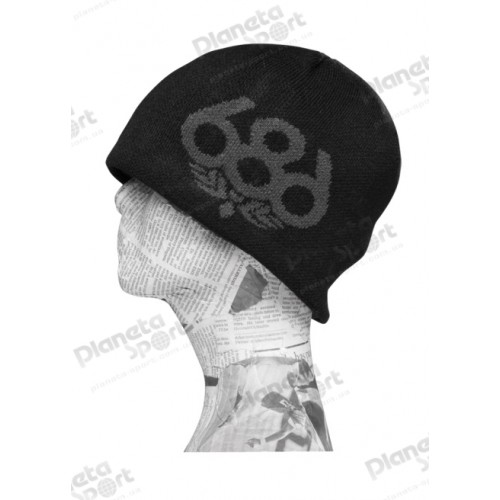 Шапка 686 Wreath Fleece Beanie Black