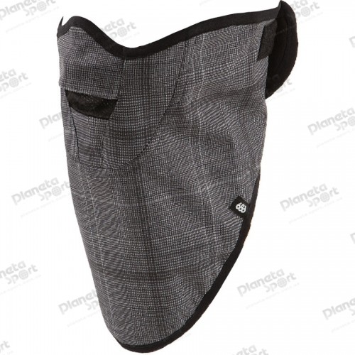 Балаклава 686 Strap Face Mask муж. One size, Grey Plaid