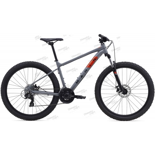 Велосипед 27,5" Marin BOLINAS RIDGE 1 рама - M 2023 Gloss Grey/Black/Roarange