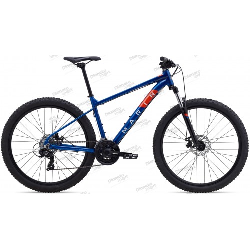 Велосипед 27,5" Marin BOLINAS RIDGE 1 рама - S 2023 Gloss Blue/Off-White/Roarange