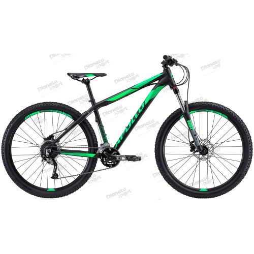 Велосипед 27,5" Apollo TRAIL 10 рама - L matte Black/matte Fluoro Green