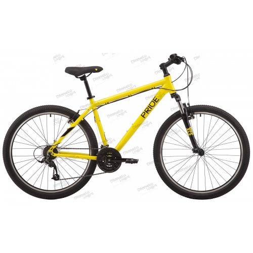 Велосипед 27,5" Pride MARVEL 7.1 рама - L 2022 желтый (задний и передний переключатели и манетка - MICROSHIFT)