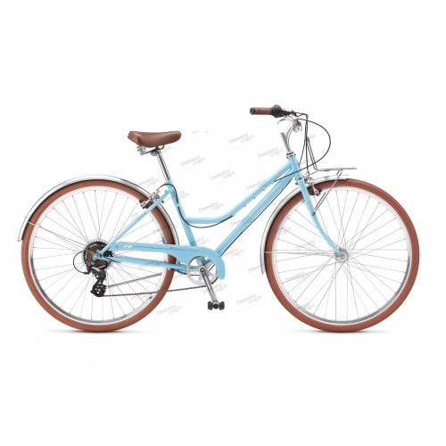 Велосипед 28" Schwinn Traveler W 7-speed Beach Cruiser woman рама - 17" blue 2016