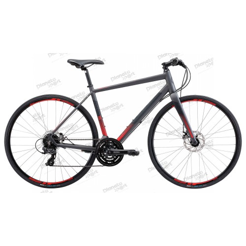 Велосипед 28" Apollo EXCEED 10 Disc рама - M matte Charcoal/ Black/ Red