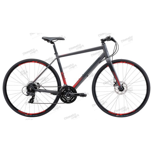 Велосипед 28" Apollo EXCEED 10 Disc рама - L matte Charcoal/ Black/ Red