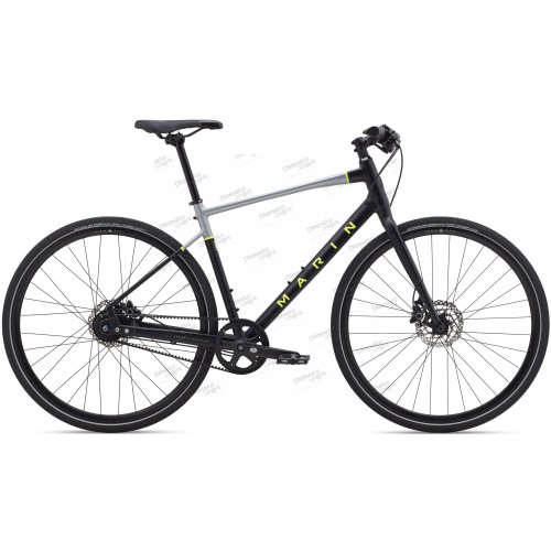 Велосипед 28" Marin PRESIDIO 3 рама - S 2023 Satin Black/Charcoal/Gloss Hi-Vis Yellow