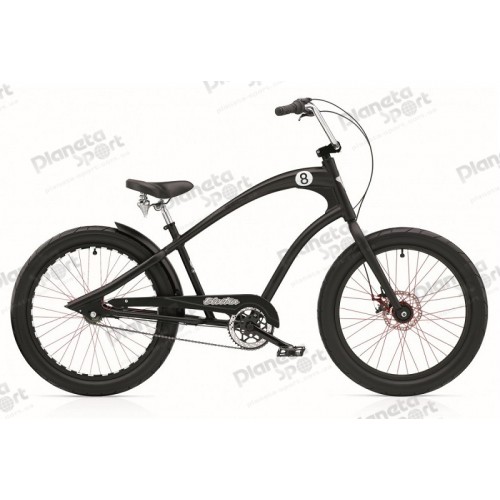 Велосипед 24" Electra Straight 8 8i (Alloy) disc satin Black