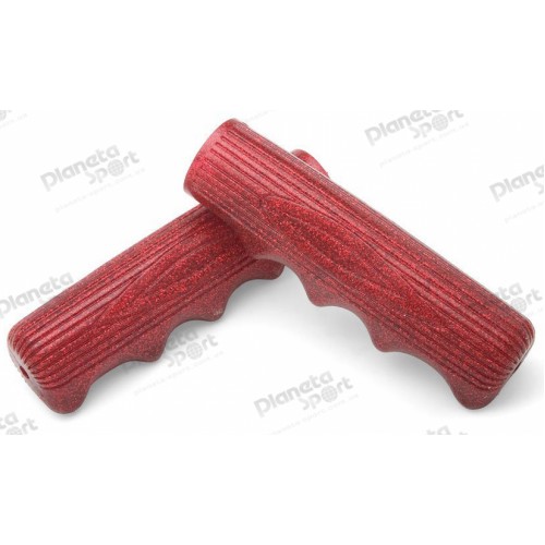 Грипсы Electra Finger Groove 2 long red sparkle