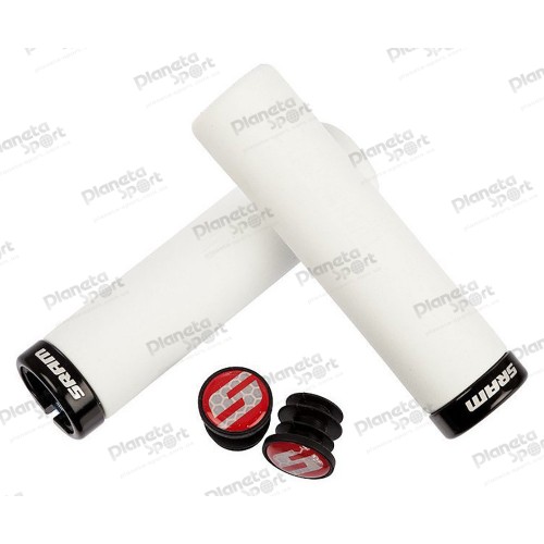 Грипсы Sram LOCKING GRIPS 129мм, вспененная резина, черно-белые с замком