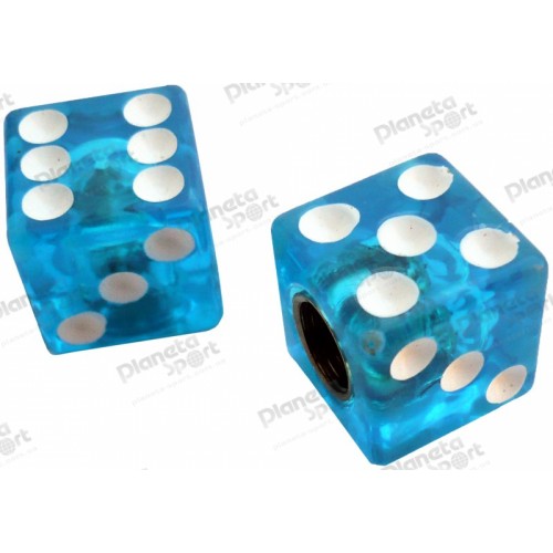 Колпачок для камеры TW V-11A Игральные кости из пластика, голубого цвета (в комплекте 4 шт) Автомобильного стандарта