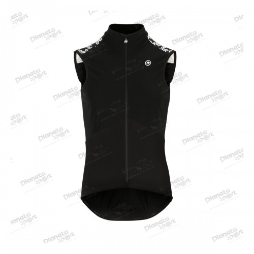 Жилетка ASSOS Mille GT Spring Fall Airblock Vest Black Series, мужская, черная с белым, XS