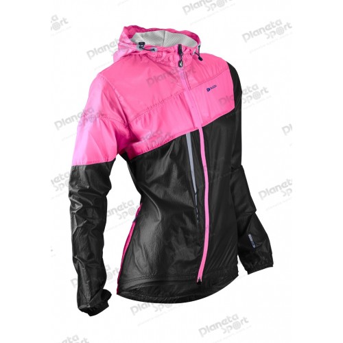 Куртка Sugoi RUN FOR COVER, женская, black/super pink черно-розовая, M