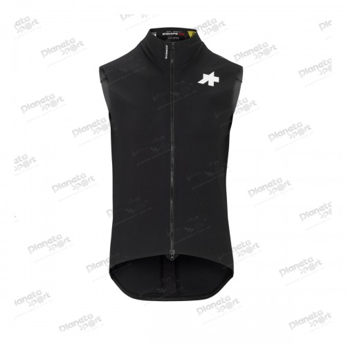 Жилетка ASSOS Equipe RS Spring Fall Aero Gilet Black Series, мужская, черная с белым, L