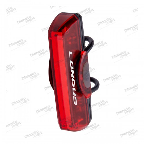 Мигалка задняя Longus LATCH 16 LED, 8 режимов, 50lm, USB, черная