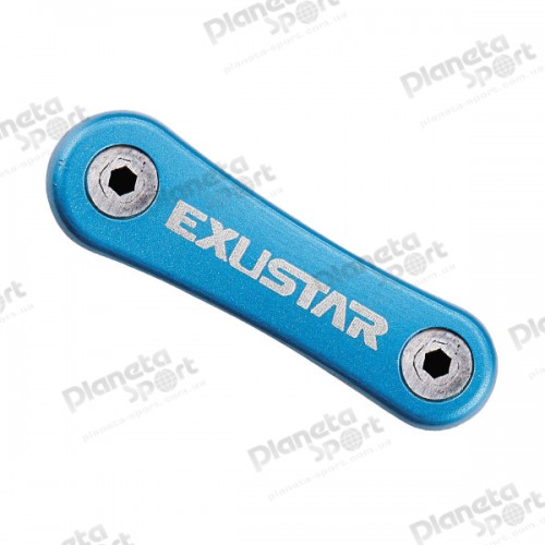 Набор шестигран. EXUSTAR E-T16 (6/5/4/3/25/2 mm) 8 функц. синий