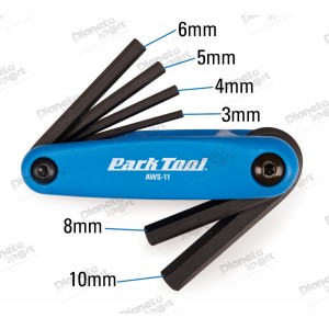 Набор шестигранников Park Tool AWS-11 (3mm, 4mm, 5mm, 6mm, 8mm, 10mm) складной