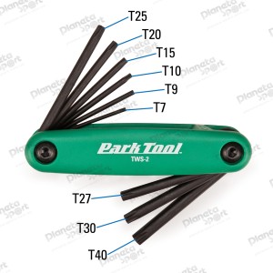 Набор торксов Park Tool TWS-2 T7/T9/T10/T15/T20/T25/T27/T30/T40 складной