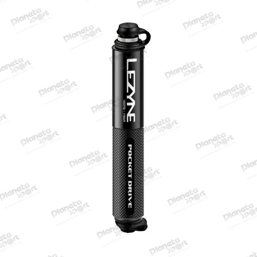 Мининасос Lezyne POCKET DRIVE, алюминиевый, 160psi, FV/AV/DV, черный