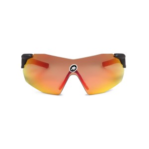 Очки ASSOS Eye Protection Skharab National Red, черные, красная линза