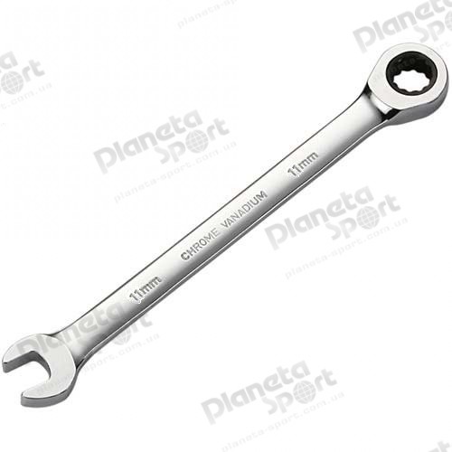 Ключ Ice Toolz рожковый накидной с трещёткой 11mm, 5 град, Cr-V сталь
