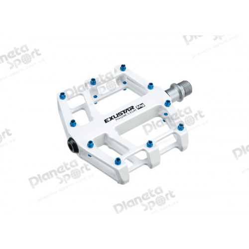 Педаль на подшипниках EXUSTAR PB525MG Al MTB/BMX ось Cr-Mo выкр.шипы белый