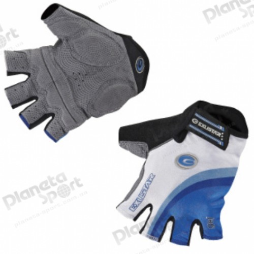 Перчатки EXUSTAR CG170A бело-синие гель S