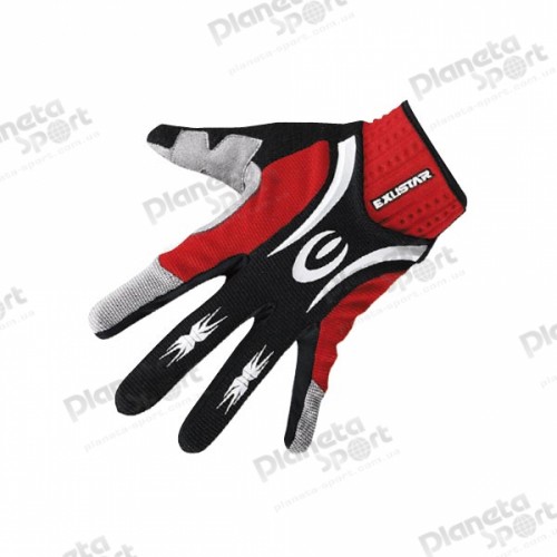 Перчатки EXUSTAR CG520 серый/красный/черный L