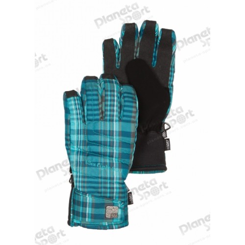 Перчатки 686 Ivy Insulated Glove  жен. L, Teal Plaid
