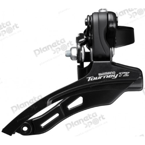 Переключатель передний Shimano FD-TZ500 DOWN-SWING, верхняя тяга, 42Т, 31,8мм, для 3x6/7