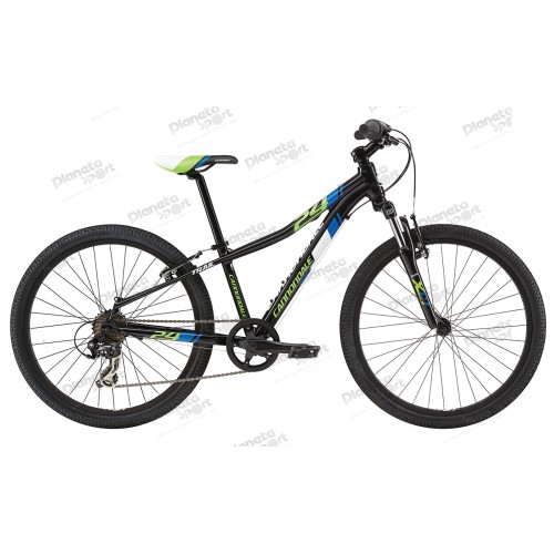 Велосипед 24" Cannondale TRAIL BOYS черный с салатовым, синим и белым