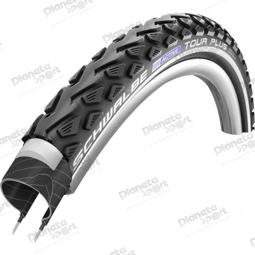 Покрышка 28x1.40 700x35C (37-622) Schwalbe TOUR PLUS HS450 PunctureGuard B/B+RT SBC