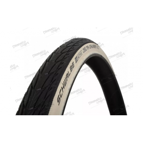 Покрышка 24x1 3/8 (37-540) Schwalbe DELTA CRUISER HS392 K-Guard B/W SBC, 50EPI