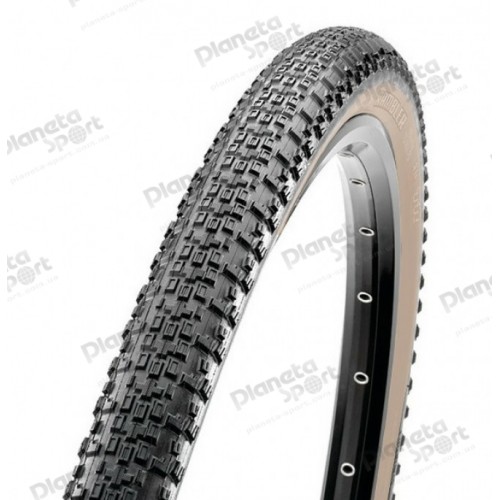 Покрышка 700x40C Maxxis Rambler (40-622) 60TPI, Foldable EXO/TR/Skinwall, черная с коричневой боковиной