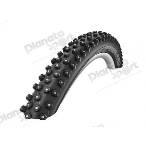 Покрышка 27.5x2.60 650B (65-584) Schwalbe ICE SPIKER PRO LiteSkin, Folding Evolution B/B-SK HS379 (344 Alu Studs) WiC 67EPI EK