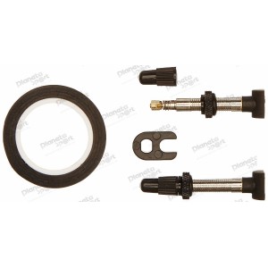 Комплект для бескамерки Sram TUBELESS UNI valve/tape kit 28mm, 2rims