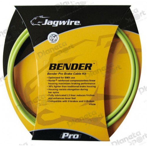 Комплект JAGWIRE Bender Pro PCK105 Linear - Green (BMX трос+рубашка+запч.)